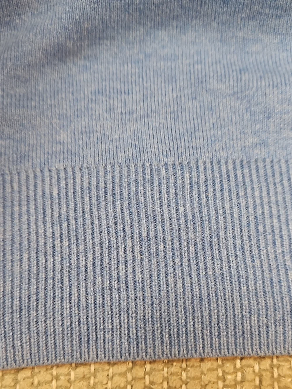 Polo Ralph Lauren Light Blue V-Neck Sweater Men's Large Cotton READ